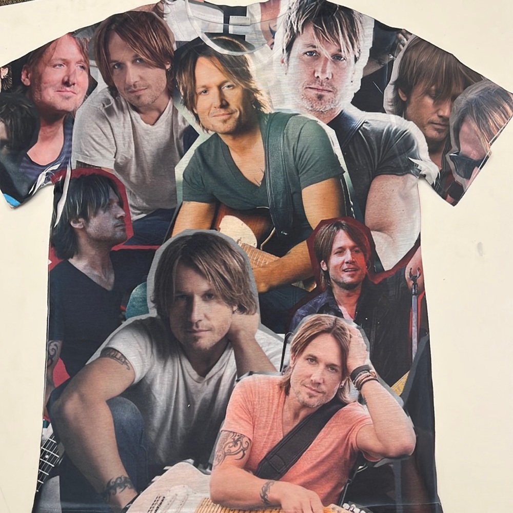 Keith urban tee shirt country pop musician guitar size M medium